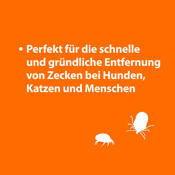 ARDAP Zeckenzange mit Pinzette aus Edelstahl